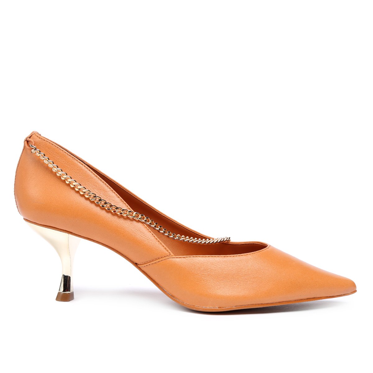 scarpin com corrente